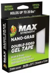 Clear Double Sided Adhesive Gel Tape for DIY Projects and Repair 10ft