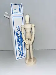 US Art Supply 8" Male Manikin Wooden Art Mannequin Figure Drawing DAMAGED BOX