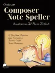 Composer Note Speller Educational Piano Book NEW 000645178