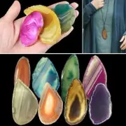 Photo Irregular Agate Polished Crystal Slice Brazil Orn Healing Reiki Stone Y9W7