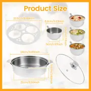 Kitchen Poacher Egg Maker Cooker Versatile Stainless Steel Egg Poacher for beyfs