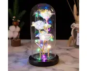 Artificial Rose Flowers with Lights Romantic Rose Gift-Multicolor Light