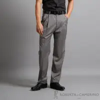 在飛比找momo購物網優惠-【ROBERTA 諾貝達】舒適腰圍設計 高質感西裝褲(灰色)