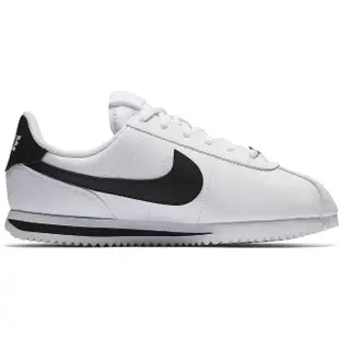 【NIKE 耐吉】休閒鞋 女鞋 大童 阿甘鞋 運動鞋 CORTEZ BASIC SL GS 白黑 904764-102