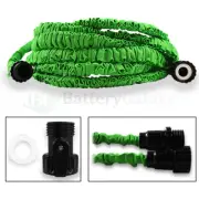50 Feet 50FT Expandable Flexible Garden Lawn Water Hose Nozzle Green 400+SOLD