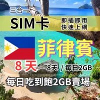 在飛比找momo購物網優惠-【CPMAX】菲律賓旅遊上網 8天每日2GB 高速流量(菲律