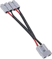 Anderson Plug Connector,50 Amp 6 mm 1 to 2 Double Y Adaptor Cable for Car Battery,Automotive Accessories Battery Cable