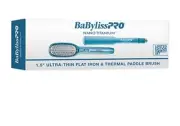 BabylissPRO Nano 1.5 Titanium Ultra-Thin Flat Iron & Thermal Paddle Brush
