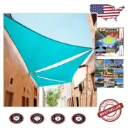 Heavy-Duty 190 GSM Turquoise Triangle Shade Sail - UV Protection and Durability