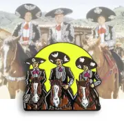 Three Amigos Steve Martin Jacket Lapel Pin Limited Edition New Never Worn GITD
