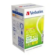 12 X Verbatim LED Filament Clear Dome Mini-classic Dimmable E14 2700K 470lm 330°
