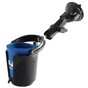 RAM Mount Self Leveling Cup Holder Aluminum Locking Suction Cup Mount