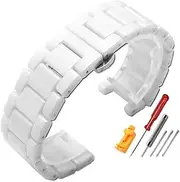 [WUTONGMU] Concave ceramic strap 20 * 11mm 18 * 10mm 16 * 8m Fit For g-ucci Fit For omega Fit For GC Guess Fit For Dior Pasha notch wristband Men Women Watchband Accessories