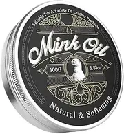 [Generic] Mink Oil for Leather Boots - Leather Care Mink Oil Conditioner,100g Cleaning Supplies, Moisturizing All-Natural Paste for Shoes, Clothing, Bags, Furniture, Car Seats