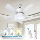 Socket Ceiling Fan with Light and Remote- Socket Fan light with Dimmable Led