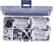 Eyeglass Repair Tool Kit Set - Multi-Function Screwdriver & Screw Assortment for Reading Glasses & Sunglasses - Includes Nose Pads & Repair Accessories