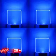 Blue Night Light Plug in, Dusk to Dawn Sensor Automatic On and Off, Decorative W