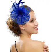 Fascinator Hats for Women, Kentucky Derby Hats Feather Mesh Hair Clip Headpie...
