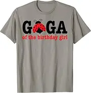 [X.Style] Gaga of The Birthday for Girl - 1st Birthday Ladybug Girl ds562 T-Shirt (XL) Slate Grey