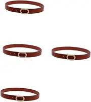 [WOFASHPURET] Women's Belt Decorative Belt Wide Belt for Women Dress Belts for Women Waist Belt Women Belt Dress Belt for Women Belt Buckle Belt Women Wide Belts for Women Zinc Alloy Brown