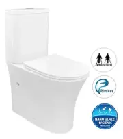 Newport Rimless Back to Wall Toilet Suite