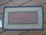 Braided Jute Rugs Mat C-19 Capital Earth Rug 15" x 27" Rectangular Cabin Home
