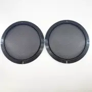 2- 8"Black Car Speaker Cover ABS Frame Steel Mesh Sub Woofer Subwoofer Grill
