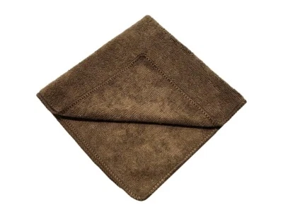 240 Microfiber Dark Brown 12"x12" Cleaning Detailing Cloth Towel Auto Car 300GSM