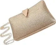 [Healeved] Sparkling Evening Bag with Chain Elegant Party Banquet Clutch Purse for Women Versatile Handbag for Special Occasions Fashionable Design for Travel Everyday Use