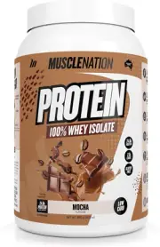 Muscle Nation Mocha Flavour Whey Protein Isolate 990G (30 Serves)