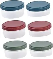 6pcs Leakproof Containers with Lids Reusable Condiment Dressing Storage for Meal Prep for Sauces Snacks and Lunch Boxes Sustainable Food Storage