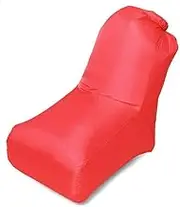 ZLYTQZHGBHD Fast Inflatable Lazy Sofa，Camping Air Bed Adult Beach Lounge Chair (Color : Red)