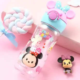 【Disney 迪士尼】可愛萌趣造型便攜式防摔直飲/吸管水壺400ml-不含雙酚A 5款可選(兒童水壺)