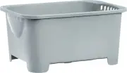 Kitchen Sink Wash Basin for Dishes | Large Plastic Tub with Drain Plug | Multipu
