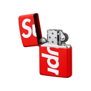 【紐約范特西】現貨 Supreme SS18 Shiny Red Logo Zippo Lighter 打火機 紅
