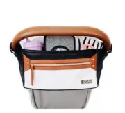 Stroller Bag Organizer Adjustable Straps Caddy Bags Baby Cart Add Extra Storage
