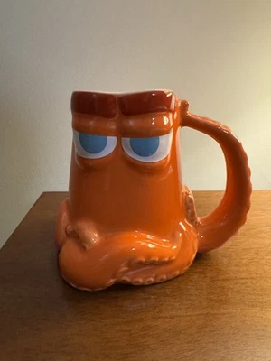Hank Octopus Finding Dory 16 oz Orange 3D Coffee Cup Mug Disney Pixar Nemo