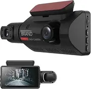 Dash Cam Car Dashboard Camera Car DVR3 Lens Driving Recorder with 2 Lenses Super Night Vision Compact Clear Dual Car Recorder 170° Wide Angle 1080P Parking Monitor Support 32G Max(Black)