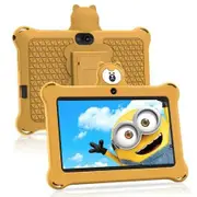 7 inch Kids Tablet Android 13 with 4GB RAM,32GB ROM,Parental Control,WiFi 6,Dual Camera,Bluetooth Tablets for Kids Ages 3-7(yellow)