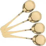 FUNOMOCYA Stainless Steel Serving Spoons 4pcs Large Utensils for Buffet Metal Serving Spoons for Hotels Catering