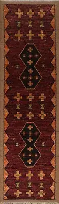Thick Plush Modern Moroccan 3x10 Rug Runner Handmade Wool Carpet