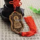 Chinese Wood KwanYin Hanging Guanyin Feng Shui Buddha Statue Fengshui Decor