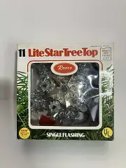 Vintage Christmas Tree Star Tree Topper Nos In Box