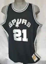 Mens Mitchell & Ness Spurs NBA Duncan 75th Swingman Diamond Basketball Jersey