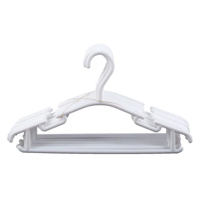 WHITE - Pack of 10 Pieces Hanger Non-slip hangers for children's clothes PP5391