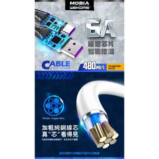 摩比亞3代 MOBIA X WEKOME WDC-188 6A高速充電傳輸線USB iPhone 蘋果快充線 現貨30條