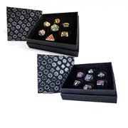 [Let's Play Games] LPG Metal RPG Leadlight 4 Colour Dice Set - Silver