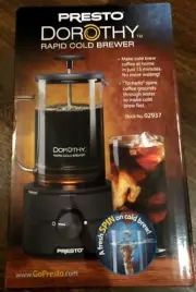 Presto Dorothy Rapid Cold Brewer NIB Great Gift !