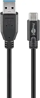 Goobay USB-C to USB A 3.0 Cable, 1.0 Meter, Black
