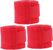 HONMEET Boxing Accessory Hand Wrapping Bandage Breathable Wrist Wraps Sports Wrist Strap Men's Boxing Exercise Wrap 3 Rolls Pack